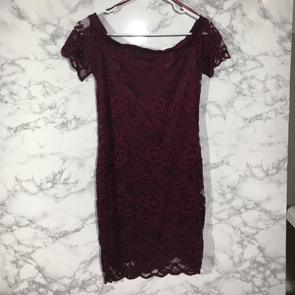 Tight lace dress